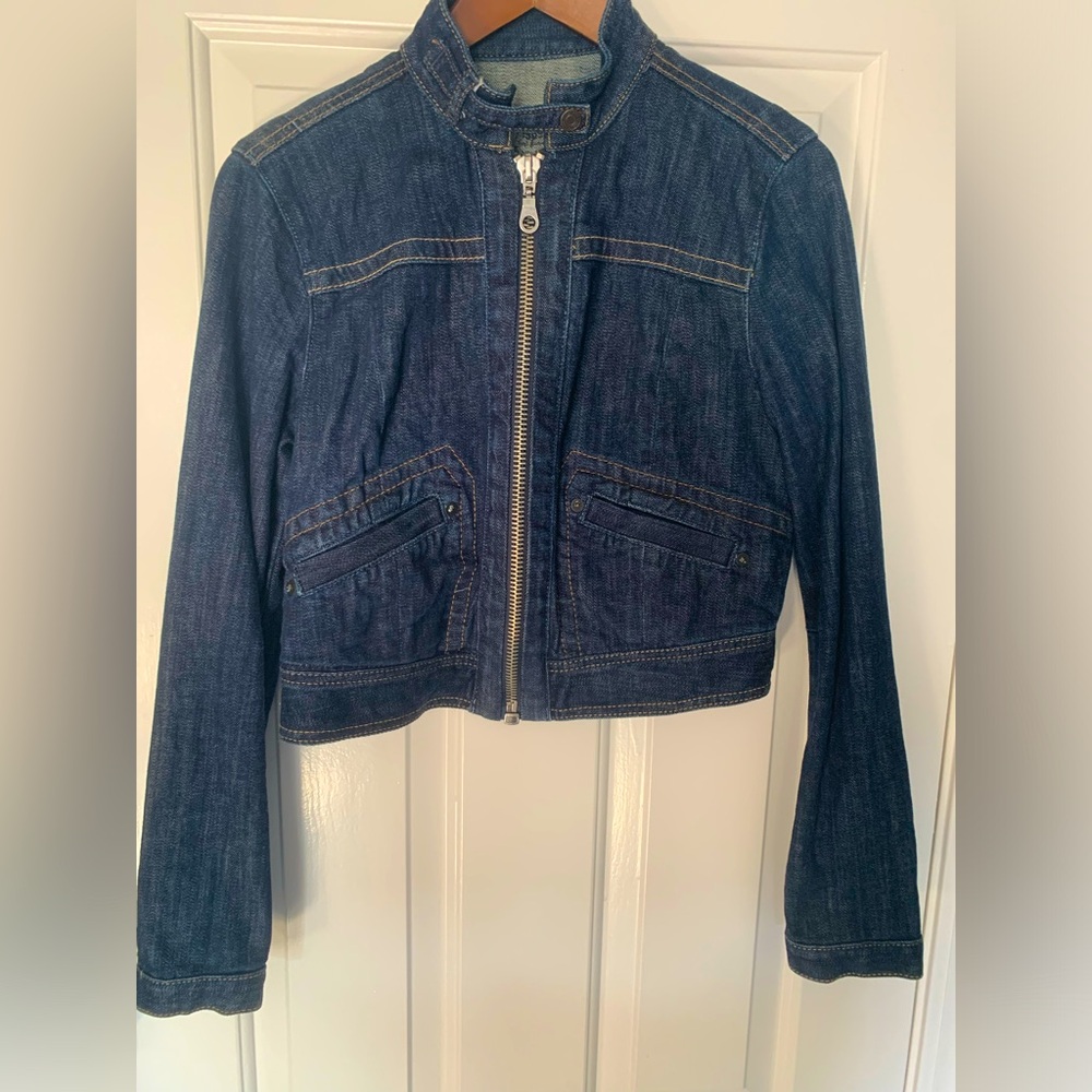 Gap Cropped Jean Jacket (size medium)